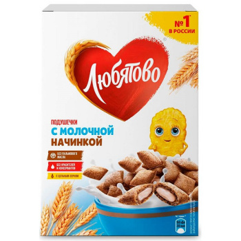 Подушечки с молочной начинкой, 220г