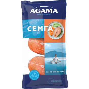 Семга стейк Агама замороженный, 400г