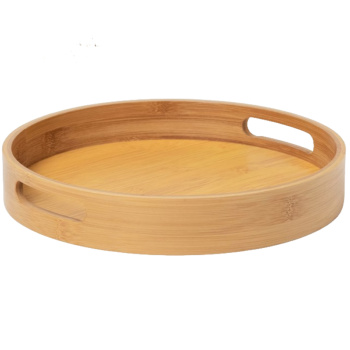 Поднос Striata круглый, бамбук, 30см 