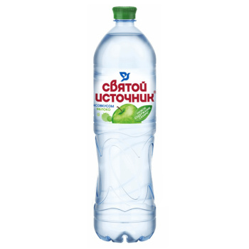 Вода ароматизированная питевая Святой Источник, со вкусом яблока, негазированная, 1,5л