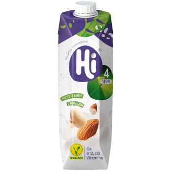 Напиток соевый Hi с миндалем 1,8%, 1л