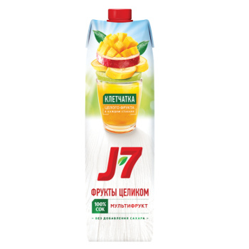 Сок J7 Фрукты целиком, мультифрукт, 0,97л