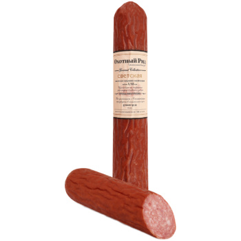 Колбаса копчено-вареная Светская вяленая Микоян Охотный Ряд