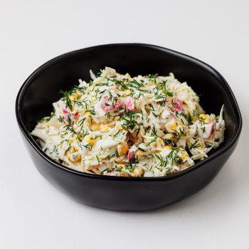 Салат крабовые палочки капуста