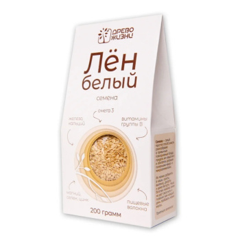 Семена Лён белый Древо Жизни, 200г 