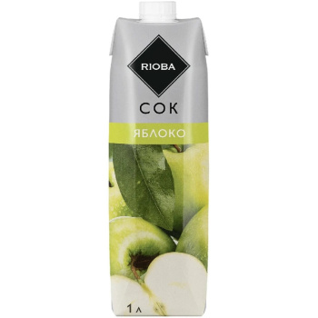 Сок Rioba яблочный, 1л