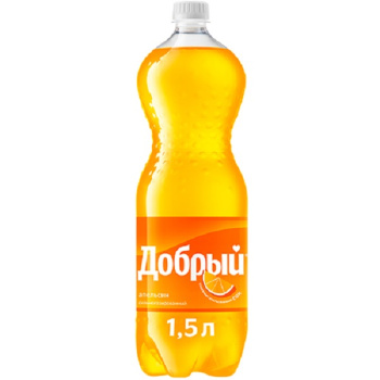 Напиток Добрый апельсин, витамин С, газированный, 1,5л 