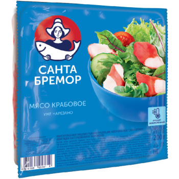 Крабовое мясо классическое охлажденное Санта Бремор, 200г
