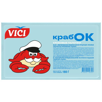 Крабовые палочки VICI Крабок охлаждённые, 180г 