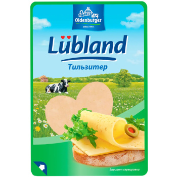Сыр Тильзитер Oldenburger 45% 125г нарезаные ломтики БЗМЖ