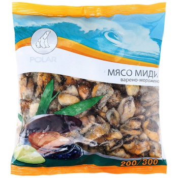 Мясо мидий Полар 200 300, 500г