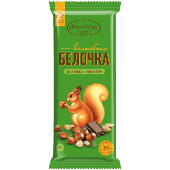 Шоколад Волшебная белочка 80г