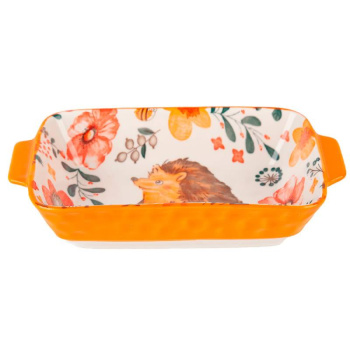 Блюдо для запекания Kawaii Forest.Hedgehog, фарфор, 22x12,5x5см, 600мл