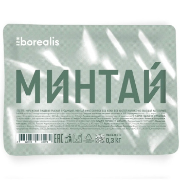 Минтай филе без кожы свежемороженный Норебо, 300г