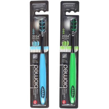 Зубная щетка Biomed Black Medium комплексная 1шт