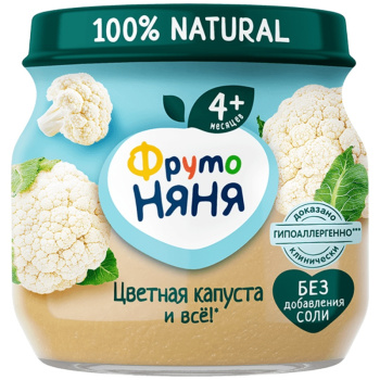 Пюре ФрутоНяня цветная капуста 80 г