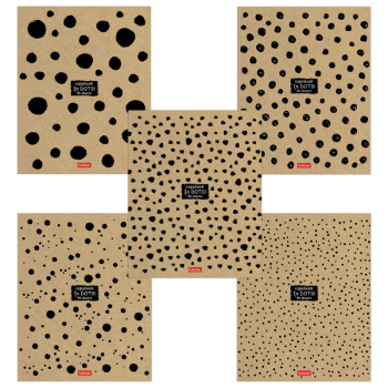 Тетрадь А5, клетка на скобе Hatber В точку! 96л