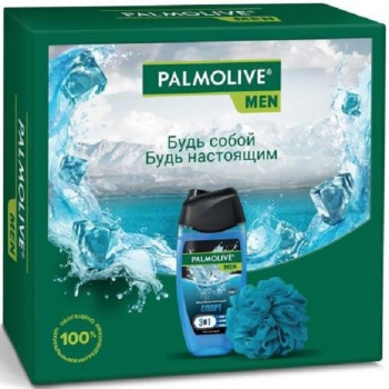 Набор Palmolive men Спорт (Гель для душа 250мл+мочалка)
