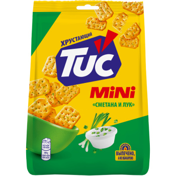 Крекер Tuc Мини, соленый со вкусом сметаны и лука, 110г