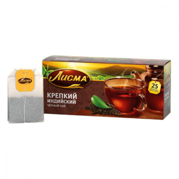 Чай Лисма 25пак Крепкий Индия