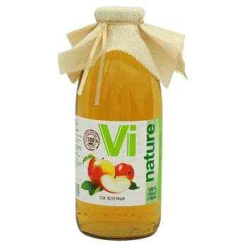 Сок Vi Nature яблоко прямого отжима, 750мл