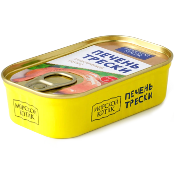 Печень трески Морской котик натуральная, 115г