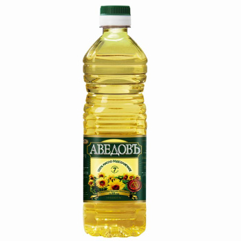 Масло Аведовъ подсолнечное рафинированное, 1л