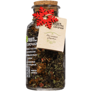 Чай Сокочай зеленый с ананасом, клубникой, мятой 130г