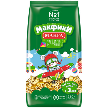 Макароны Макфики Любимые игрушки, Макфа, 250г