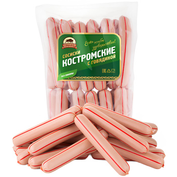 Сосиски Костромские с говядиной Костромской МК