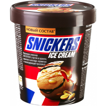 Мороженое Snikers ведерко СЗМЖ, 340г