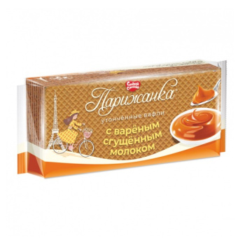 Вафли Парижанка с вареным сгущеным молоком 210г