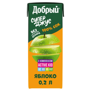 Сок Добрый яблоко, 0,2л