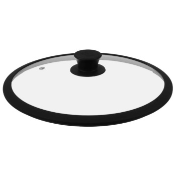 Крышка стекло силикон с ручкой BY COLLECTION, 28см