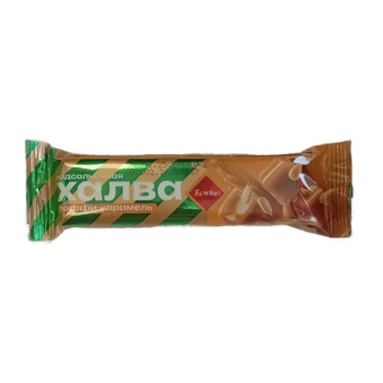 Халва Тимоша подсолнечная, батончик Тоффи карамель, 50г
