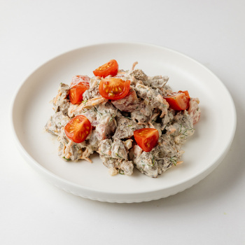 Салат из печени куриной