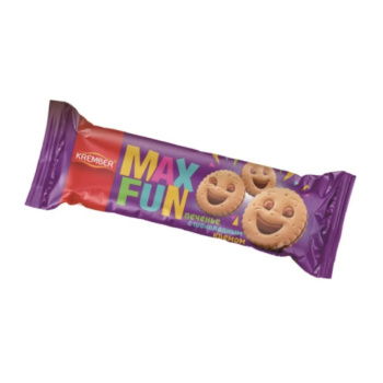 Печенье Krember Max Fun с шоколадной глазурью, 73г  