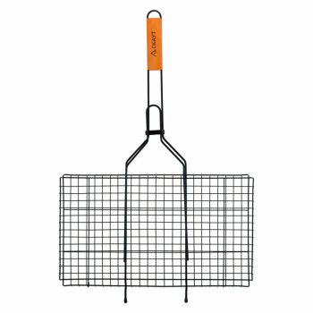 Решетка для гриля с антипригарным покрытием, деревянная ручка, 44.5 26 2.5см 