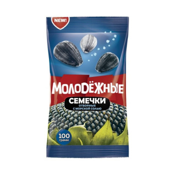 Семечки морская соль Молодежные, 100г