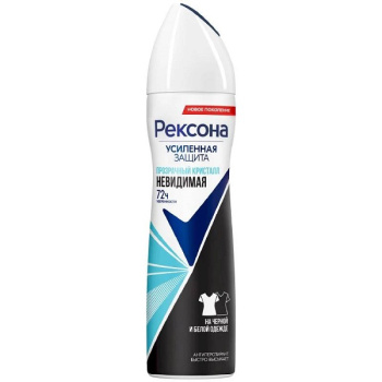 Дезодорант Rexona спрей жен 150мл Прозрачный кристалл