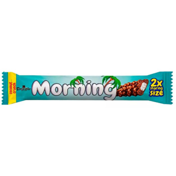 Батончик Morning с кокосом в молоч шоколаде с возд злаками 50г
