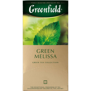 Чай зеленый Greenfield Green Melissa, 25пак