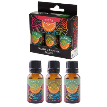 Набор масел эфирных Иммунитет пихта, эвкалипт, чайное дерево, 3х15мл