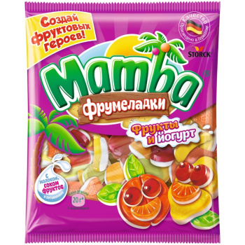 Жевательный мармелад Мамба Фрукты Йогурт 72г