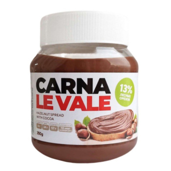 Паста Carna le Vale с фундуком и какао, 350г 