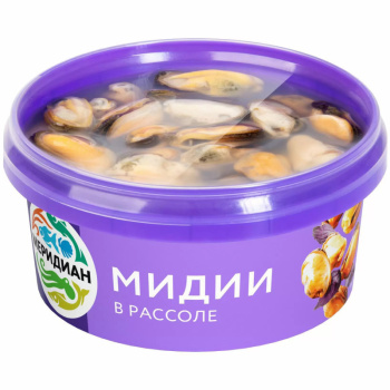 Мидии в рассоле Меридиан, 180г