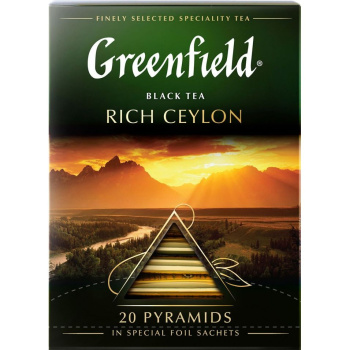 Чай черный Greenfield Rich Ceylon 20 пакетиков