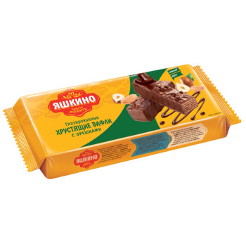 Вафли Яшкино в Глазури с орешками 200г