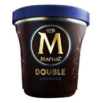Мороженое Магнат Дабл сливочное, шоколад, 310г