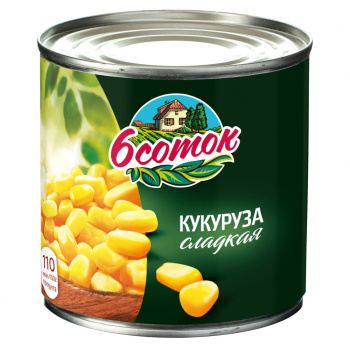 Кукуруза Шесть соток, 340г